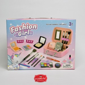 کیف لوازم آرایش مدل Fashion Girl | ست کامل آرایشی و بازی کودک