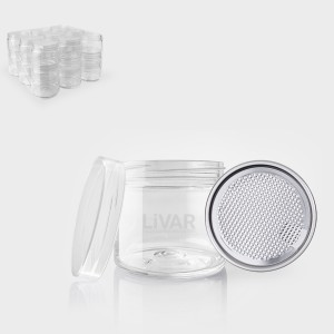جار استوانه ای 6 سانتی - 350 میلی لیتری