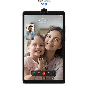 تبلت 8.7 اینچ سامسونگ مدل Galaxy Tab A11 4G، ظرفیت 128 گیگابایت و رم 8 گیگابایت، قابلیت پشتیبانی از سیم کارت، رزولوشن دوربین 8 مگاپیکسل، به همراه شارژر دیواری 25 وات سامسونگ مدل EP-TA800