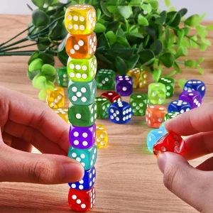 تاس شفاف اکریلیک بسته 50 عددی مدل Boxed