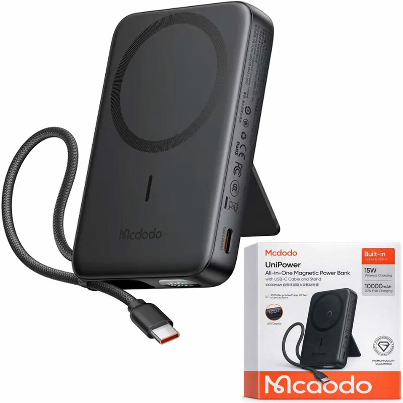 پاور بانک 10000 وایرلس مک دودو MCDODO مدل MC-865 توان 20 وات