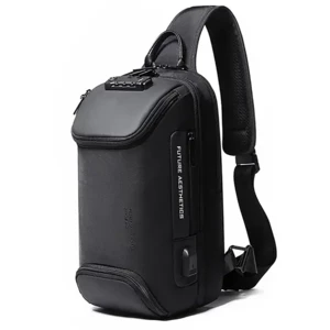 کوله تک بند ضد سرقت یو اس بی دار بنج BANGE BG-7082 Anti-theft TSA Lock Bag Waterproof Chest Pack