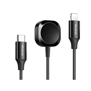 کابل شارژ لایتنینگ 18 وات و شارژر بی سیم اپل واچ مک دودو Mcdodo 2 In 1 Wireless Charger Apple Watch &amp; Phone CH-2980