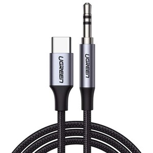 کابل تبدیل تایپ‌سی به جک 3.5 میلی‌متری یک متری یوگرین ugreen CM450 20192 با تراشه DAC حرفه‌ای