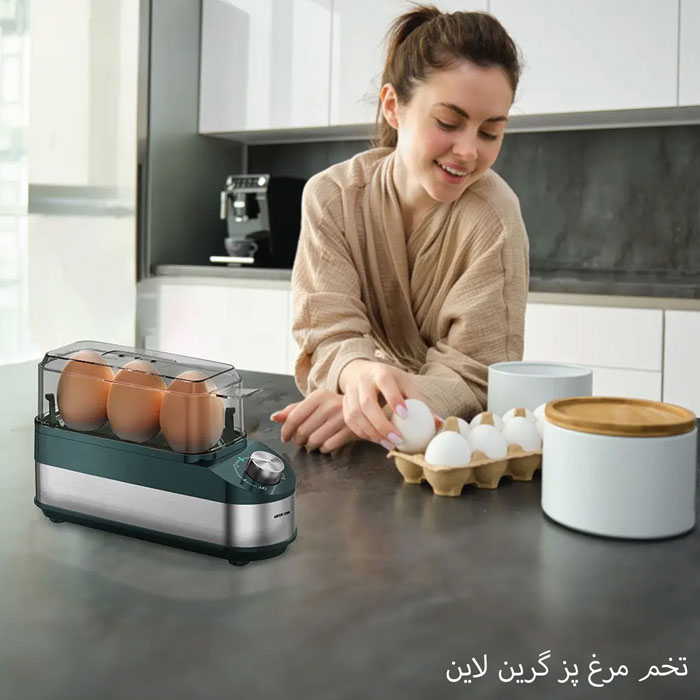 پخت تخم مرغ در دستگاه