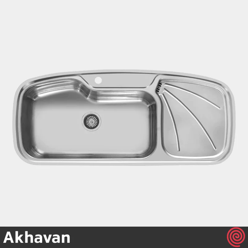 سینک ظرفشویی اخوان مدل Akhavan 130-50 | تک لگنه فانتزی توکار
