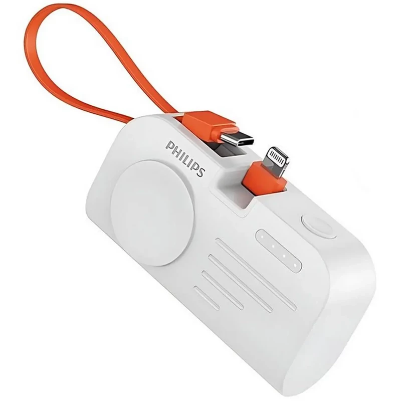 پاور بانک 5000 فیلیپس مدل philips DLP2552VB | با قابلیت شارژ اپل واچ