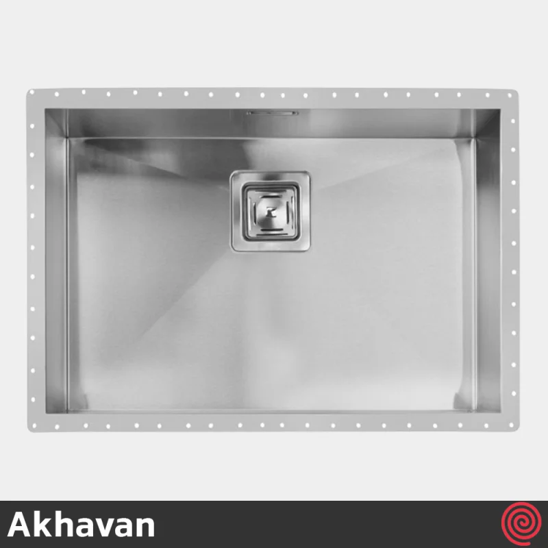 سینک ظرفشویی اخوان مدل Akhavan 402-40 | یک لگنه زیرکابینتی