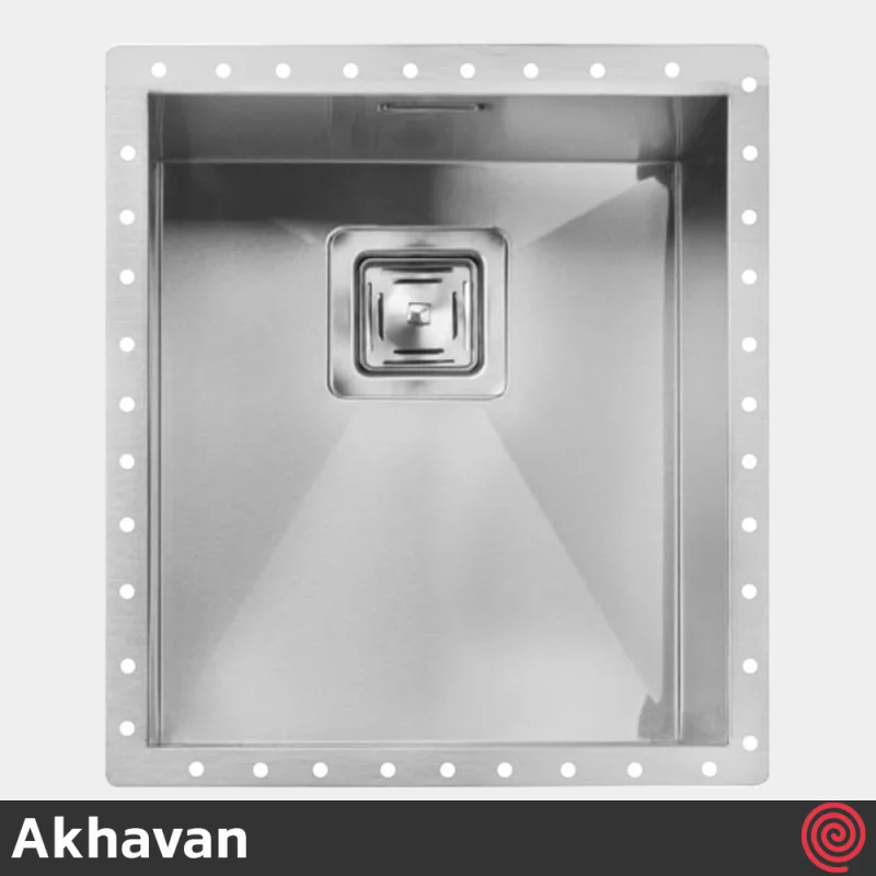 سینک ظرفشویی اخوان مدل Akhavan 407-40 | یک لگنه زیرکابینتی