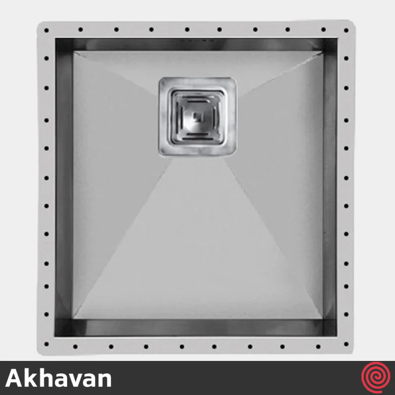 سینک ظرفشویی اخوان مدل Akhavan 408-34 | یک لگنه زیرکابینتی