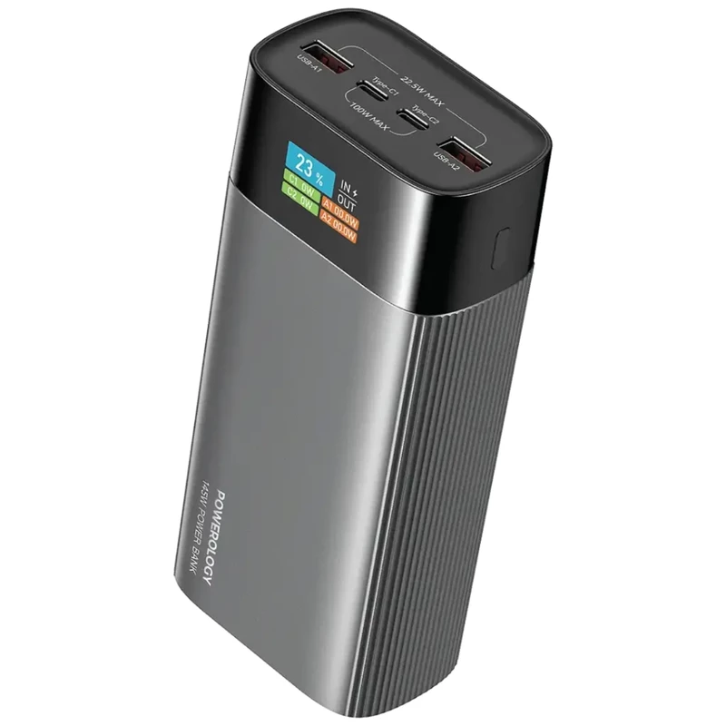 پاور بانک پاورولوژی مدل Powerology PPBCHA87GY | ظرفیت 40000mAh