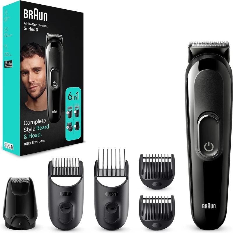 ماشین اصلاح شارژی براون مدل Braun MGK3410 | شش کاره
