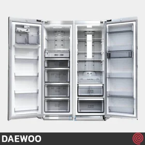 یخچال و فریزر دوقلو 40 فوت دوو مدل Daewoo SRI/SFI-20MW | سفید متالیک