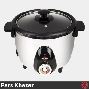 پلوپز 4 نفره پارس خزر مدل Pars Khazar RC-101TSW | گنجایش 1 لیتری - رنگ سفید