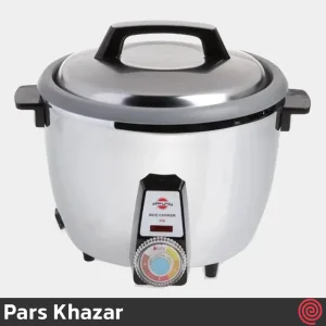 پلوپز 12 نفره پارس خزر مدل Pars Khazar RC-271TSW | گنجایش 2.7 لیتری - رنگ سفید