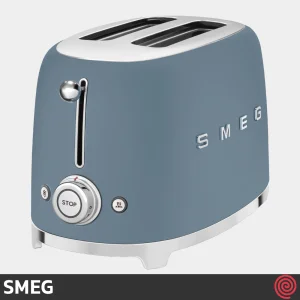 توستر نان 2 اسلایس اسمگ مدل SMEG TSF01SBM | رنگ آبی مات، اسلات کوچک