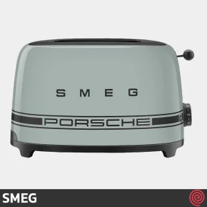 توستر نان 2 اسلایس اسمگ مدل SMEG TSF01PSG | رنگ سبز سایه دار، اسلات کوچک