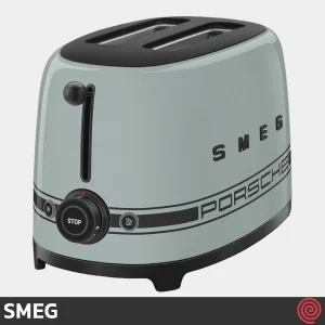توستر نان 2 اسلایس اسمگ مدل SMEG TSF01PSG | رنگ سبز سایه دار، اسلات کوچک