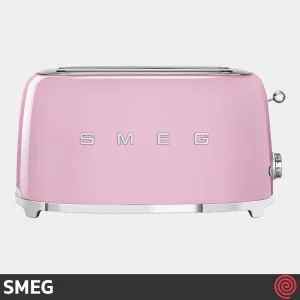 توستر نان 2 اسلات اسمگ مدل SMEG TSF02PK | رنگ صورتی، اسلات بزرگ