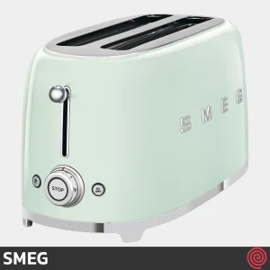 توستر نان 2 اسلات اسمگ مدل SMEG TSF02PG | رنگ سبز پاستلی، اسلات بزرگ