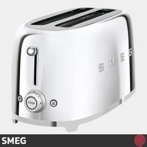 توستر نان 2 اسلات اسمگ مدل SMEG TSF02SS | رنگ استیل براق، اسلات بزرگ