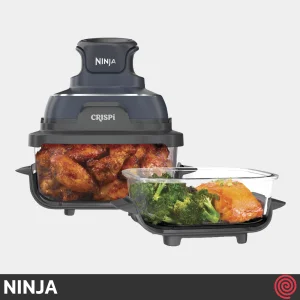 سرخ کن بدون روغن نینجا مدل NINJA CRISPi FN101GY | گنجایش 3.8 لیتر و 1.4 لیتر