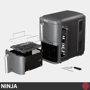 سرخ کن بدون روغن نینجا مدل NINJA DoubleStack SL451 | گنجایش 9.5 لیتر