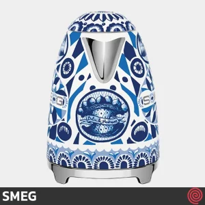کتری برقی اسمگ مدل SMEG KLF03DGB | طرح دولچه گابانا رنگ آبی با گنجایش 1.7 لیتر