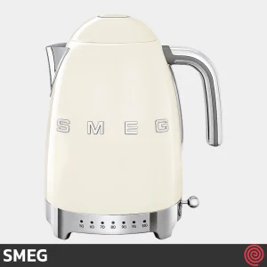 کتری برقی مدرج اسمگ مدل SMEG KLF04CR | رنگ کرم با گنجایش 1.7 لیتر