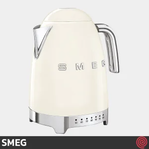 کتری برقی مدرج اسمگ مدل SMEG KLF04CR | رنگ کرم با گنجایش 1.7 لیتر