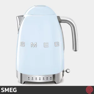 کتری برقی مدرج اسمگ مدل SMEG KLF04PB | رنگ آبی پاستلی با گنجایش 1.7 لیتر