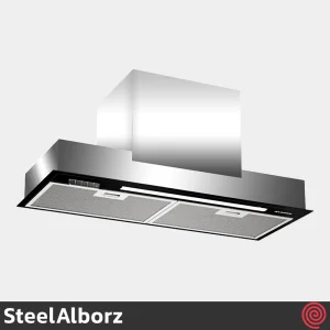 هود مخفی استیل البرز مدل SteelAlborz SA-515-RED | سایز 70 با موتور 4 دور اینورتر