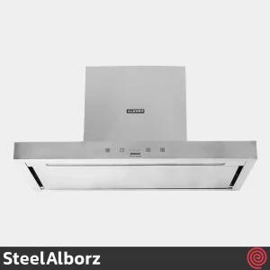 هود شومینه ای تخت استیل البرز مدل SteelAlborz SA-208 | سایز 90 با موتور 8 دور اینورتور