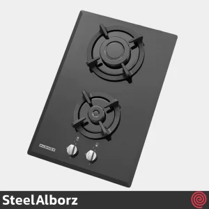 اجاق گاز صفحه ای 2 شعله استیل البرز مدل SteelAlborz G-2352I | بدنه شیشه ای