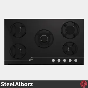 اجاق گاز صفحه ای 5 شعله استیل البرز مدل SteelAlborz G-5911 | بدنه شیشه ای