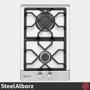 اجاق گاز صفحه ای 2 شعله استیل البرز مدل SteelAlborz S-2351I | بدنه استیل