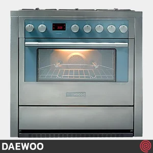 اجاق گاز فر دار 5 شعله دوو مدل Daewoo DGC5-2101 | رنگ استیل