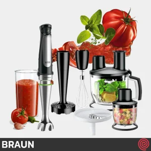 گوشت کوب برقی چند کاره براون مدل Braun MQ 7087x | با توان 1000 وات