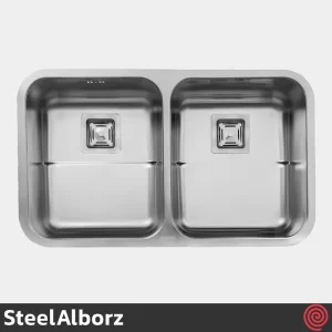 سینک ظرفشویی استیل البرز مدل SteelAlborz 935/47 | یک لگنه زیرکابینتی