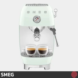 اسپرسو ساز اسمگ مدل SMEG ECF03PG | رنگ سبز پاستلی با فشار 19 بار