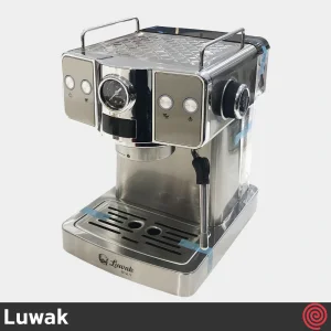 اسپرسو ساز لواک مدل Luwak LWK-CM350 | رنگ استیل با فشار 20 بار
