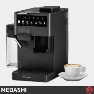 اسپرسو ساز مباشی مدل Mebashi ME-CEM403 | رنگ مشکی، اتوماتیک با آسیاب و فشار 20 بار