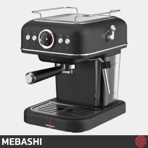 اسپرسو ساز مباشی مدل Mebashi ME-ECM2049 | رنگ مشکی با فشار 19 بار