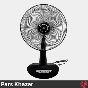 پنکه رومیزی پارس خزر مدل ریما - Pars Khazar RIMA | رنگ مشکی، 3 سرعته