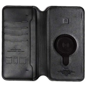 پاور بانک وایرلس 15 وات 10000 و کیف پول چرمی ژوس مدل Zhuse ZS-PB-037