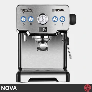 اسپرسو ساز نوا مدل NOVA NCM-128EXPS | رنگ نقره ای با فشار 15 بار