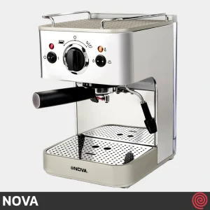 اسپرسو ساز نوا مدل NOVA NCM-149EXPF | رنگ استیل با فشار 15 بار