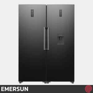 یخچال و فریزر دوقلو 40 فوت امرسان مدل EMERSUN DIAMOND R20H-F20H | رنگ تیتانیوم