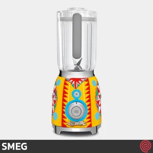 مخلوط کن تک کاره اسمگ مدل SMEG BLF01DG | طرح دولچه و گابانا رنگ زرد با توان 800 وات