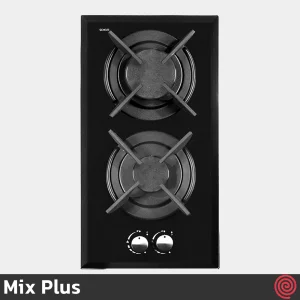 اجاق گاز صفحه ای 2 شعله میکس پلاس مدل Mix Plus 203G | بدنه شیشه ای